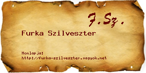 Furka Szilveszter névjegykártya